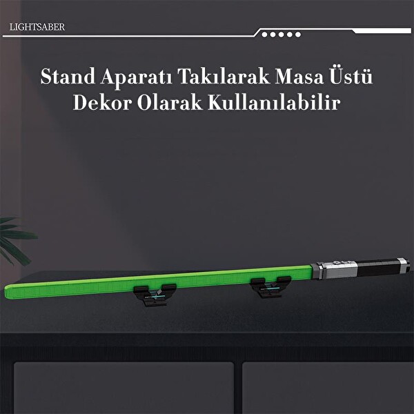 Reobrix 99011 Işın Kılıcı Yeşil Yaratıcı Yapı Blok Seti Building Blocks Lightsaber - 578 Parça
