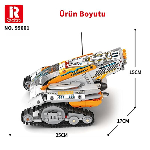 Reobrix Technic 99001 Kaşif Star Revenge:Explorer Kumanda&Motorlu Yaratıcı Yapı Blok Seti Building Blocks - 700 Parça