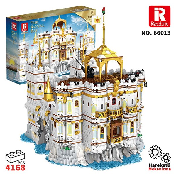 Reobrix 66013 Kraliyet Körfezi Yaratıcı Yapı Blok Seti Building Blocks The Royal Bay - 4168 Parça
