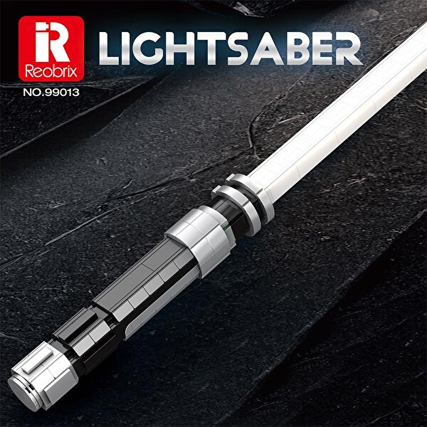 Reobrix 99013 Işın Kılıcı Beyaz Yaratıcı Yapı Blok Seti Building Blocks Lightsaber - 606 Parça