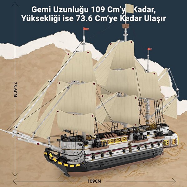 Reobrix Technic 66048 İngiliz Kraliyet Donanması Gemisi Yaratıcı