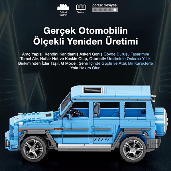 Reobrix Technic 11032 Mercedes Benz AMG G65 SUV Araba Yaratıcı Yapı Blok Seti Building Blocks G Class