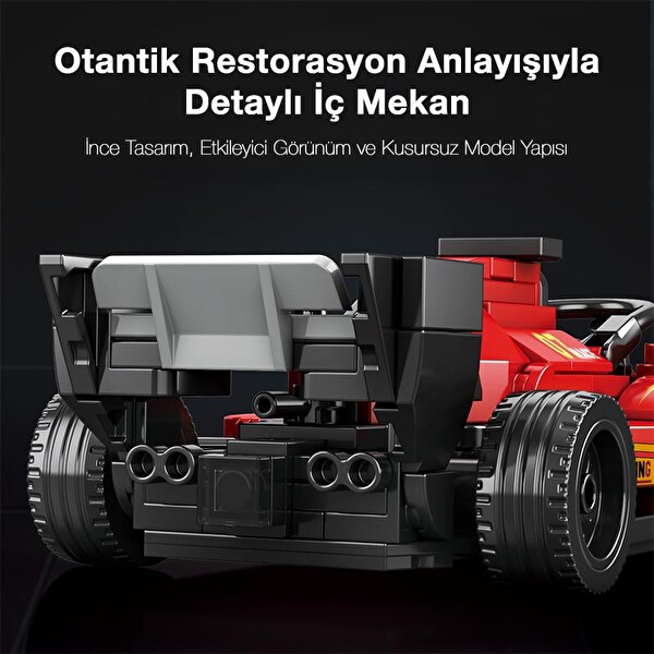 Reobrix Technic 663 Ferrari Formula F1 Yarış Arabası Yaratıcı Yapı Blok Seti Building Blocks - 245 Parça