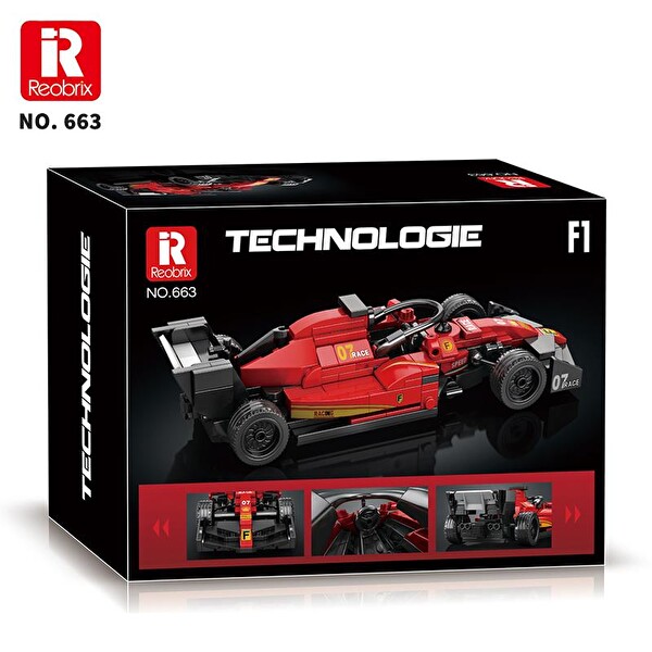 Reobrix Technic 663 Ferrari Formula F1 Yarış Arabası Yaratıcı Yapı