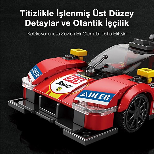 Reobrix Technic 661 Ferrari 499P Spor Araba Yaratıcı Yapı Blok Seti Building Blocks - 307 Parça