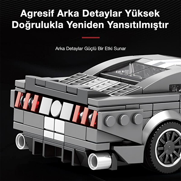 Reobrix Creator 682 Ford Shelby GT500 Spor Araba Yaratıcı Yapı Blok Seti Building Blocks - 476 Parça