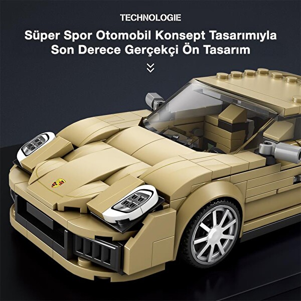 Reobrix Creator 821 Porsche Panamera Spor Araba Yaratıcı Yapı Blok Seti Building Blocks - 324 Parça