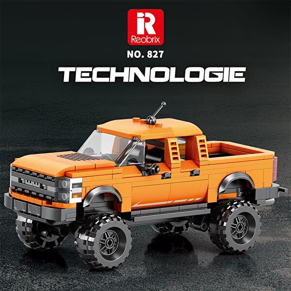 Reobrix Technic 827 Ford F-150 Raptor Kamyon Araba Yaratıcı Yapı Blok Seti Building Blocks - 423 Parça