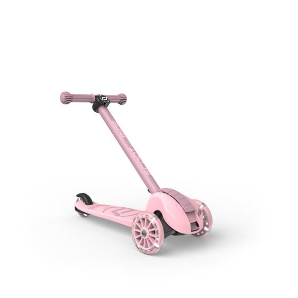 Scoot and Ride Highwaykick 3S LED Tekerlekli Katlanabilir ve Ayarlanabilir Çocuk Scooterı Pembe