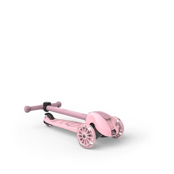 Scoot and Ride Highwaykick 3S LED Tekerlekli Katlanabilir ve Ayarlanabilir Çocuk Scooterı Pembe