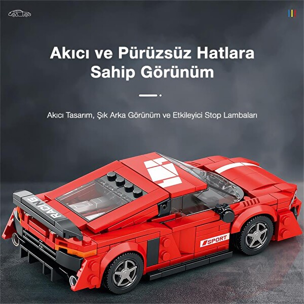Reobrix Creator 681 Audi R8 Spor Araba Yaratıcı Yapı Blok Seti Building Blocks - 413 Parça