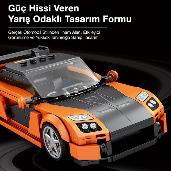 Reobrix Creator 804 Mazda RX-7 Spor Araba Yaratıcı Yapı Blok Seti