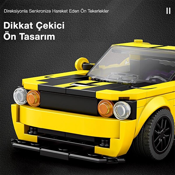 Reobrix Creator 796 Dodge SRT Hellcat Spor Araba Yaratıcı Yapı Blok Seti Building Blocks - 336 Parça