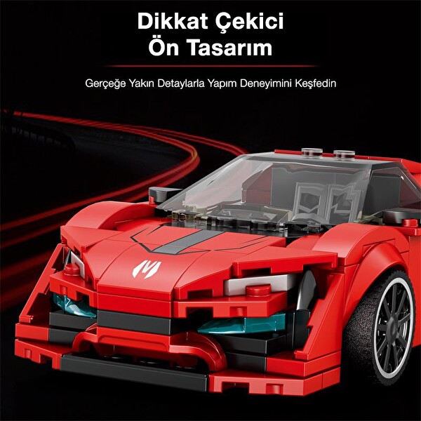 Reobrix Creator 803 Lykan Spor Araba Yaratıcı Yapı Blok Seti Building Blocks - 301 Parça