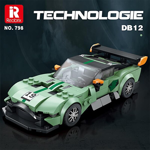Reobrix Creator 798 Aston Martin DB12 Spor Araba Yaratıcı Yapı Blok Seti Building Blocks - 302 Parça