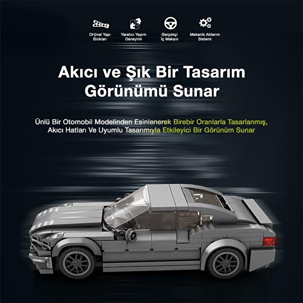 Reobrix Creator 815 Bmw 2 Serisi Spor Araba Yaratıcı Yapı Blok Seti Building Blocks - 369 Parça