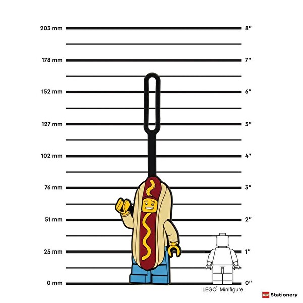 LEGO Gear Hot Dog Guy Bag Tag 52615