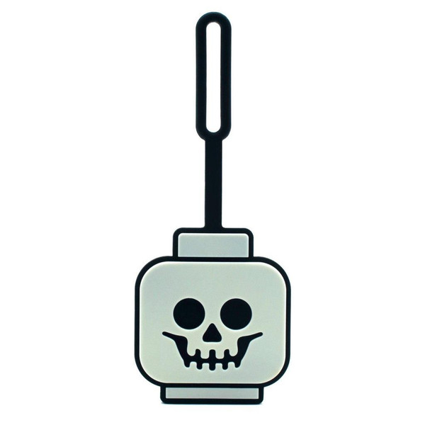 LEGO Gear Skeleton Head Glow In The Dark Bag Tag 53648