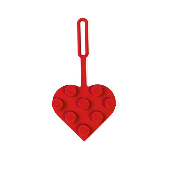 LEGO Gear 3x3 Heart Bag Tag Kırmızı 53658