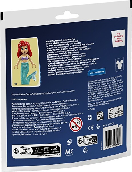 LEGO Disney Princess Ariel ve Flounder'ın Müzikli Doğum Günü Eğlencesi 30720