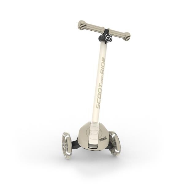 Scoot and Ride Highwaykick 3S Ash LED Tekerlekli Katlanabilir Ayarlanabilir Çocuk Scooterı Açık Gri