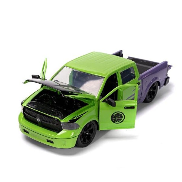 Jada Marvel Hulk 2014 Ram 1500 1:24 Model Aracı ve Figür 9399726314