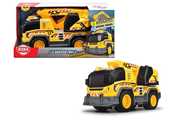 Smoby DickieSesli ve Işıklı 30 CM Ekskavatör Kamyon 203306026