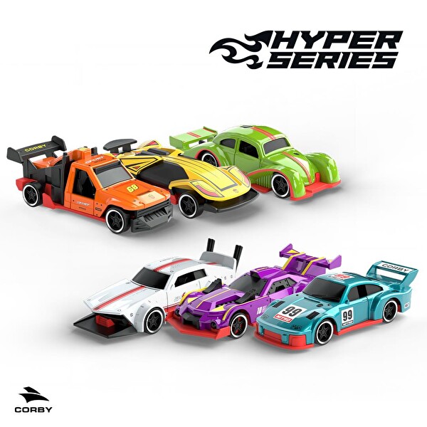 Corby Hyper Series CT101 Fırlatma Rampalı Metal Oyun Arabası Yeşil