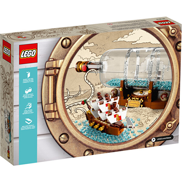 LEGO Ideas Ship In A Bottle Şişede Gemi 21313