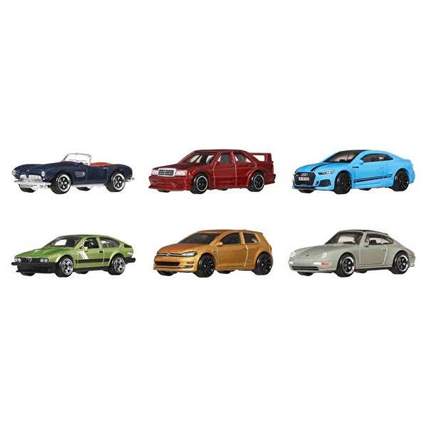 Hot Wheels Silver Serisi Euro Style 6'lı Araba Seti JBY79