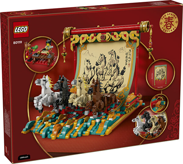 LEGO Iconic Dört Nala Koşan Atlar Tablosu 80119
