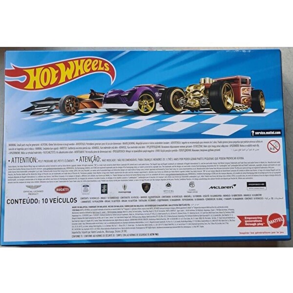 Hot Wheels European Race Cars 10-pack HYM96