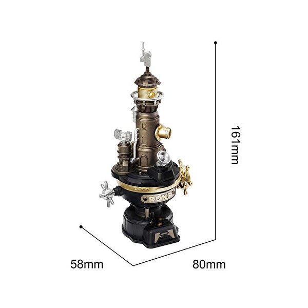 Rokr CGM01 Navi Lighthouse DIY Mechanical Hareketli ve Işıklı 3D Puzzle Maket Model Seti