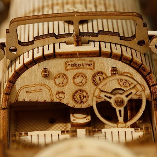 Rokr MC401 Formula1 Arabası V8 Grand Prix Car DIY Minyatür Maket Model Seti Ahşap 3D Wooden Puzzle Detaylı Dekoratif Hobi Kiti