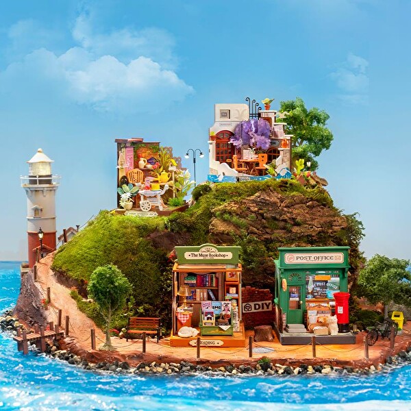 Rolife DS040 The Muse Bookshop DIY Minyatür Kitabevi Maketi 3D Model Kit