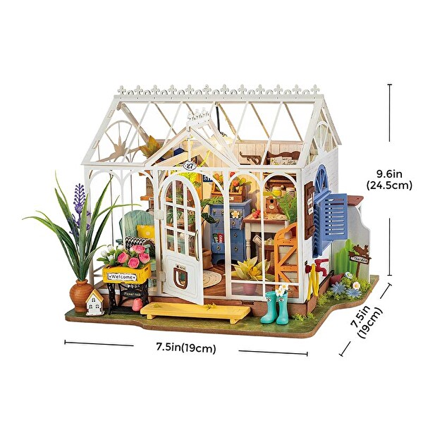 Rolife DG163 Dreamy Garden House DIY Minyatür Bahçe Evi Maketi 3D Model Kit