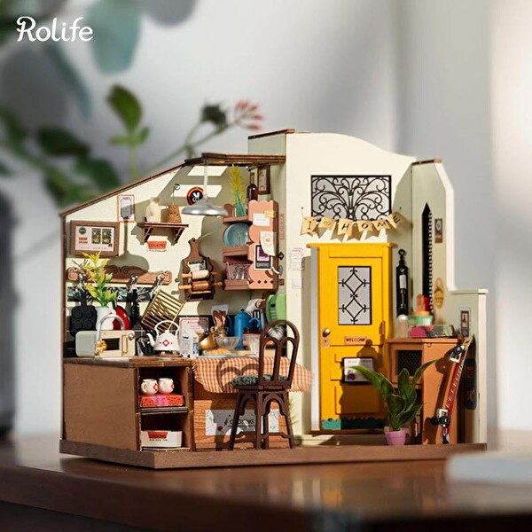 Rolife DG159 Cozy Kitchen DIY Minyatür Mutfak Maketi 3D Model Kit