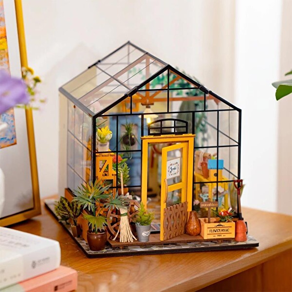 Rolife DG104 Cathy's Flower House DIY Minyatür Çiçek Evi Maketi 3D Model Kit