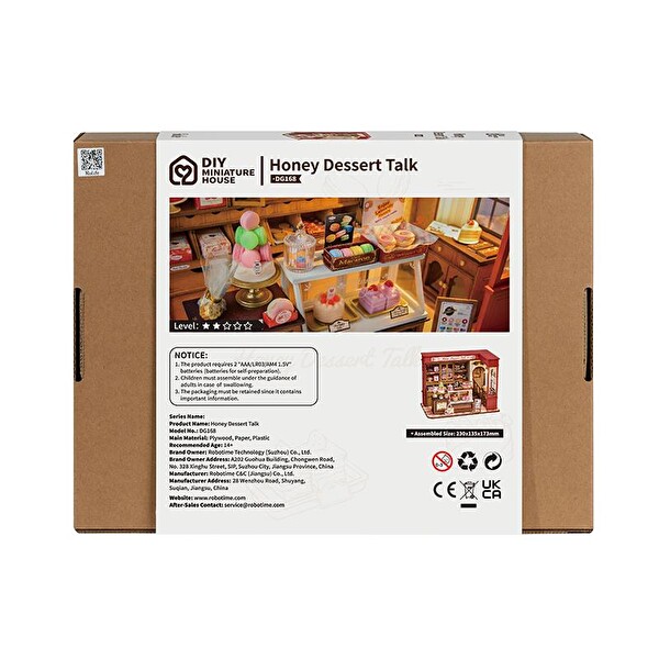Rolife DG168 Honey Dessert Talk DIY Minyatür Tatlı Dükkanı Maketi 3D Model Kit