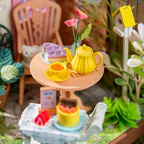 Rolife DS038 Fancy Tea Yard DIY Minyatür Çay Bahçesi Maketi 3D Model Kit
