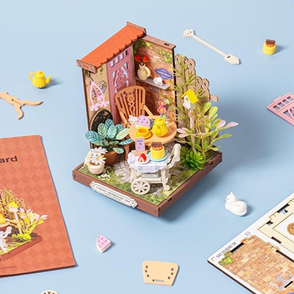 Rolife DS038 Fancy Tea Yard DIY Minyatür Çay Bahçesi Maketi 3D Model Kit