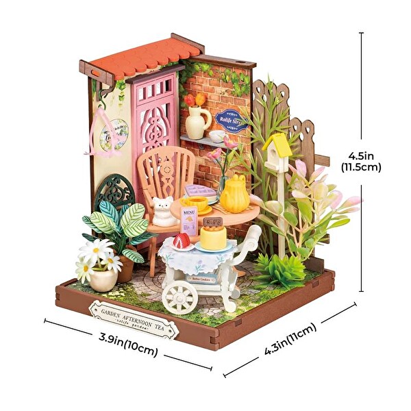 Rolife DS038 Fancy Tea Yard DIY Minyatür Çay Bahçesi Maketi 3D Model Kit