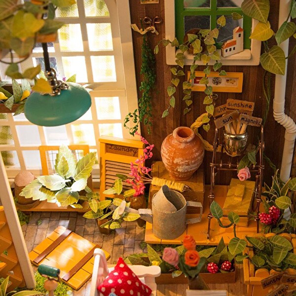 Rolife DG108 Miller's Flower House DIY Minyatür Çiçek Evi Maketi 3D Model Kit