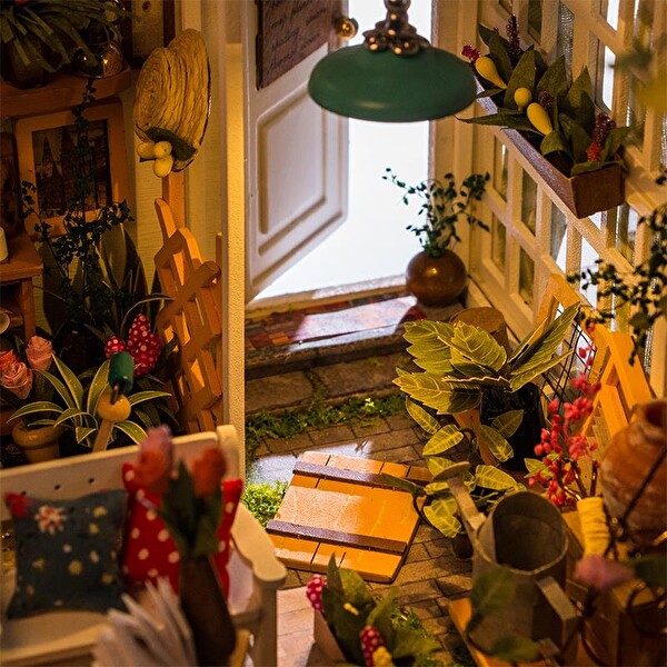 Rolife DG108 Miller's Flower House DIY Minyatür Çiçek Evi Maketi 3D Model Kit