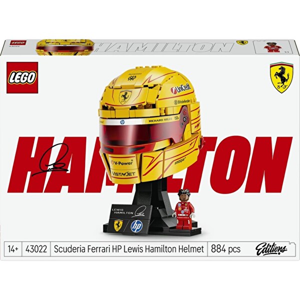 LEGO Editions Scuderia Ferrari HP Lewis Hamilton Kaskı 43022
