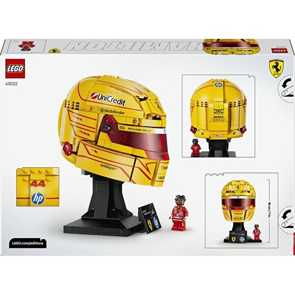 LEGO Editions Scuderia Ferrari HP Lewis Hamilton Kaskı 43022