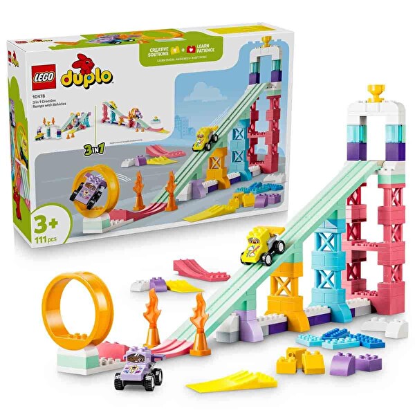 LEGO Duplo Kasabası 3’ü 1 Arada Araçlarla Yaratıcı Rampalar 10478