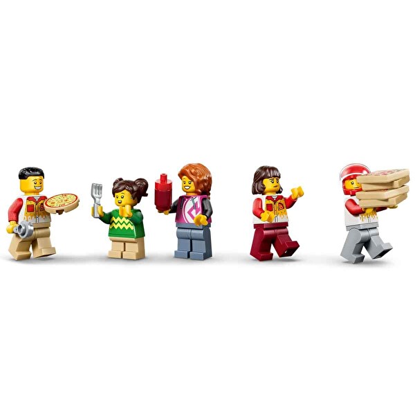 LEGO City Araçlarla Pizza Dağıtım Deneyimi 60496