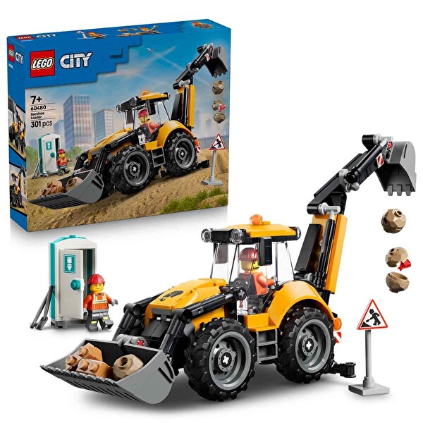 LEGO City Sarı Kazıcı Yükleyici - İnşaat Oyuncağı 60480