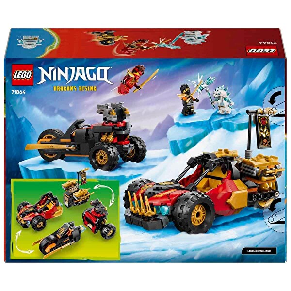 LEGO Ninjago Kai ve Cole’un Birleşen Araçları 71864